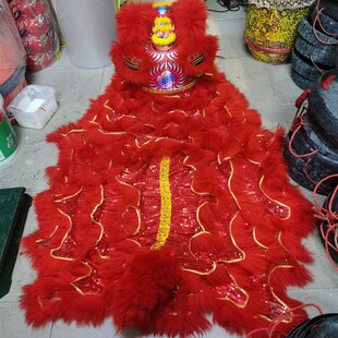 寸儿童泡沫狮头新型醒狮眨眼舞狮子舞台表演儿童醒狮头