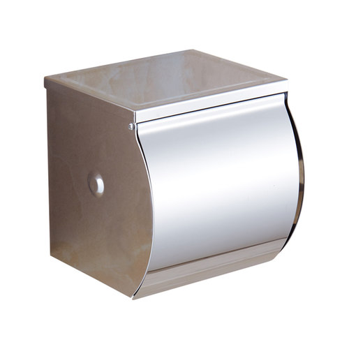 免打孔卫生间纸巾盒厕纸盒防水手纸架304不锈钢厕所卫生纸卷纸筒