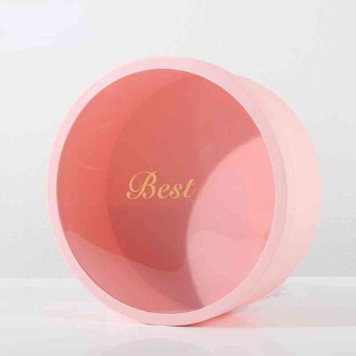 圆形开窗透明礼盒水果鲜花包装盒防水大号抱抱桶玫瑰花盒两件套