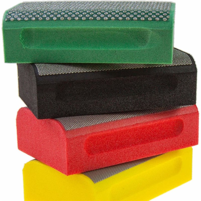 KGS凯吉斯金刚石带弧度石材玻璃岩板线条边部修毛刺手持磨块