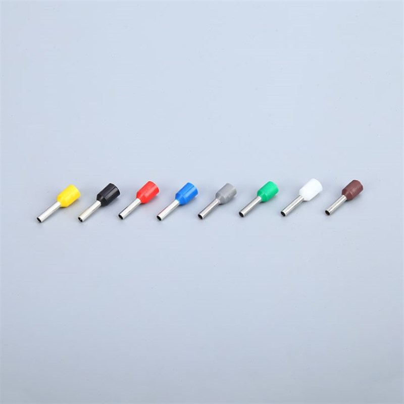 凯士通E1010针形紫铜鼻子管型预绝缘端子冷压管状欧式接线端头VE