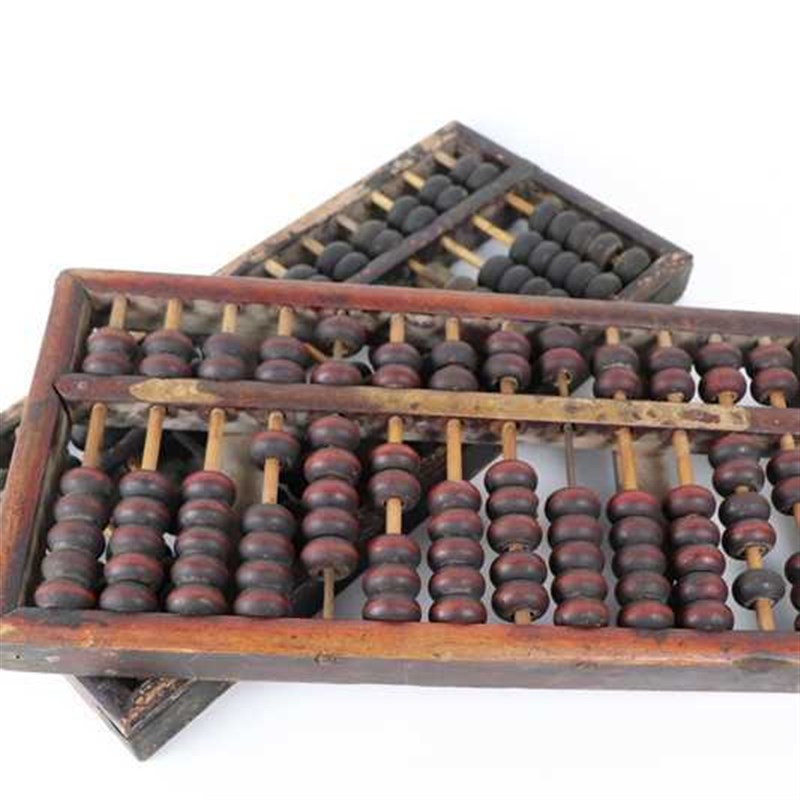 民俗老物件收藏品传统老式实木算盘旧货算盘古董怀旧农村装饰王金