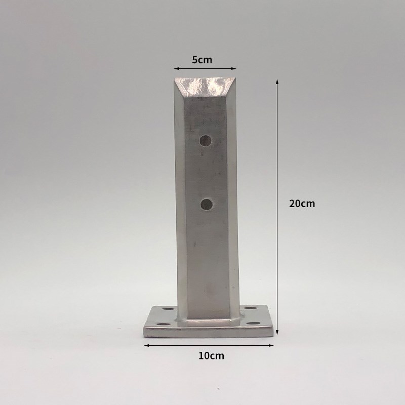 304不锈钢免打孔玻璃夹 泳池沙滩平台楼J梯栏杆扶手落地玻璃夹重