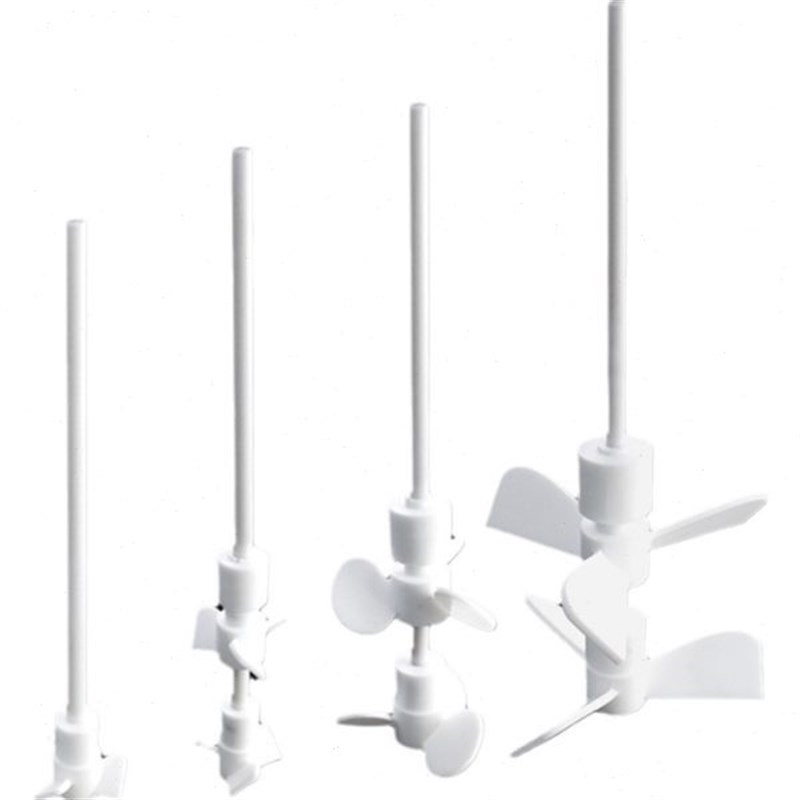 双层玻璃反应釜搅拌棒 聚四氟乙烯搅拌棒四氟搅拌桨推进式搅拌杆