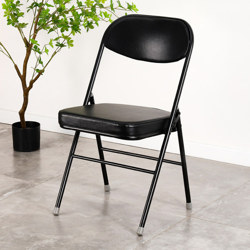 现代加厚折叠椅子黑色办公会议椅简约电脑椅餐厅座椅质量接近天坛