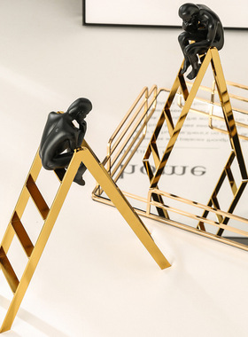 简约创意思考者家居摆件客厅电视柜酒柜工艺品楼梯桌面书房装饰品