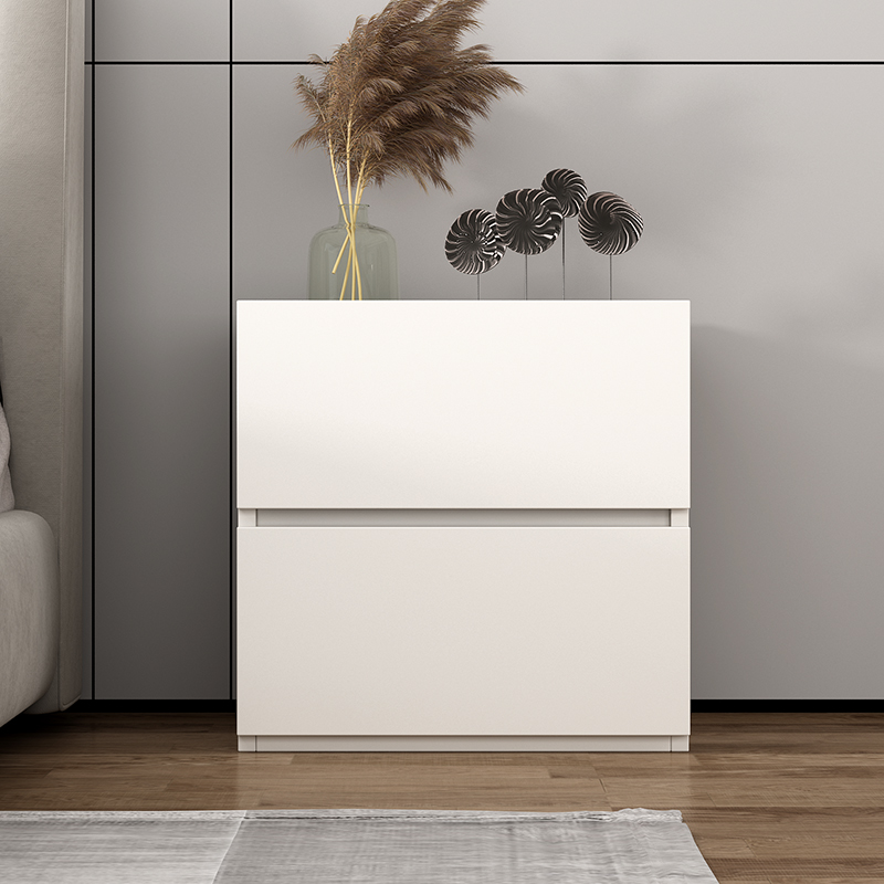 床头柜极简意式 免安装30cm宽设计感卧室 小型超窄床边柜白色窄款