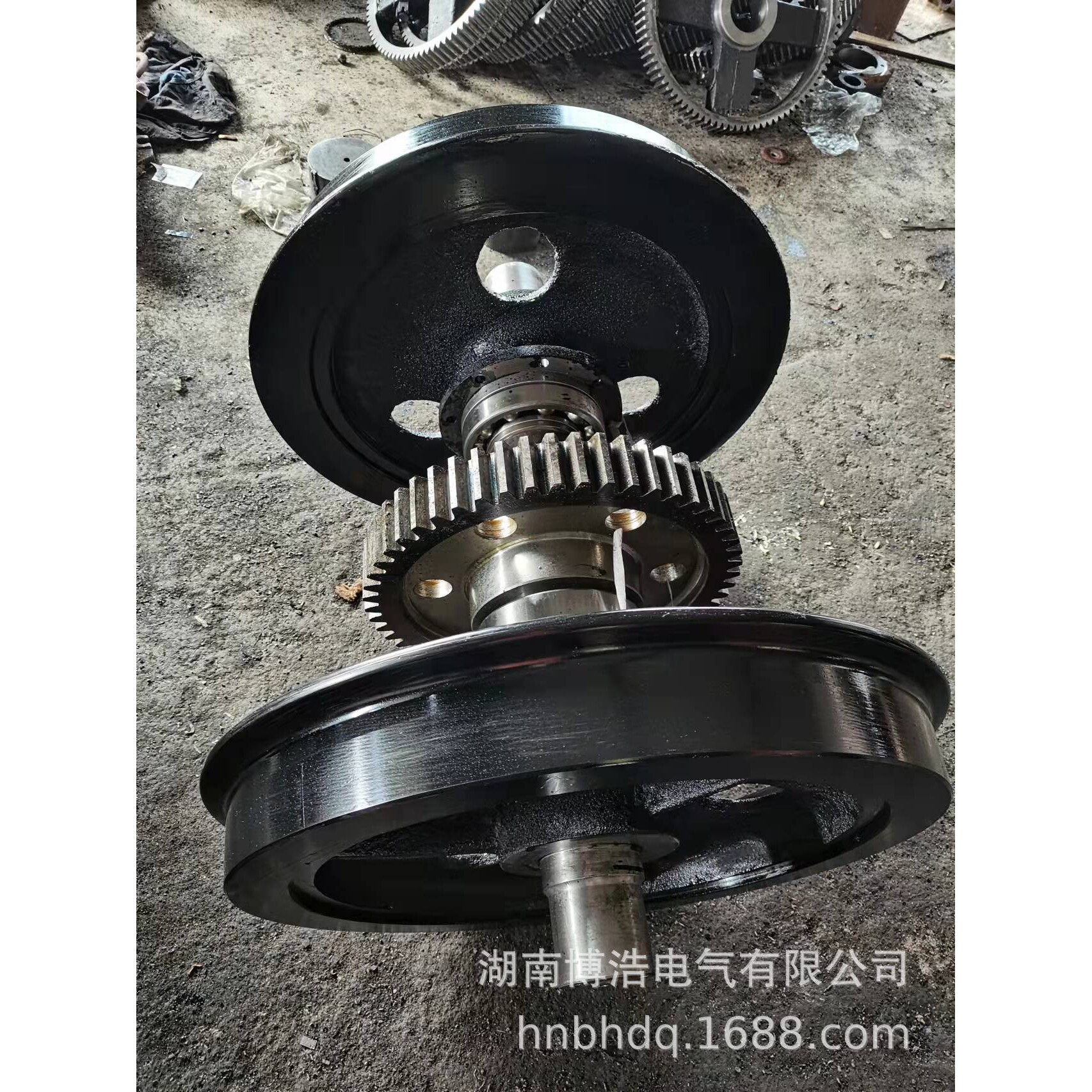 矿用电机车配件5EB.002机车轮对总成 轴承座 齿轮 ZQ-4电机 电枢