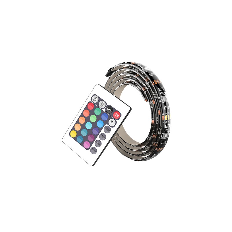 5v电视背景电竞氛围电脑灯带自粘变色S遥控G灯条滴胶防水