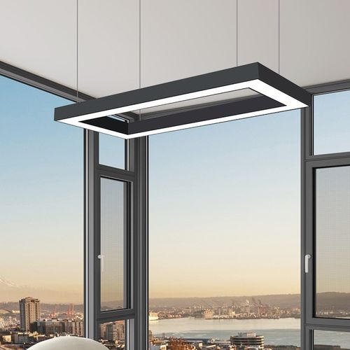 台球室氛围灯回形吊灯无缝拼接led长条灯桌球厅专用厅方形气氛灯