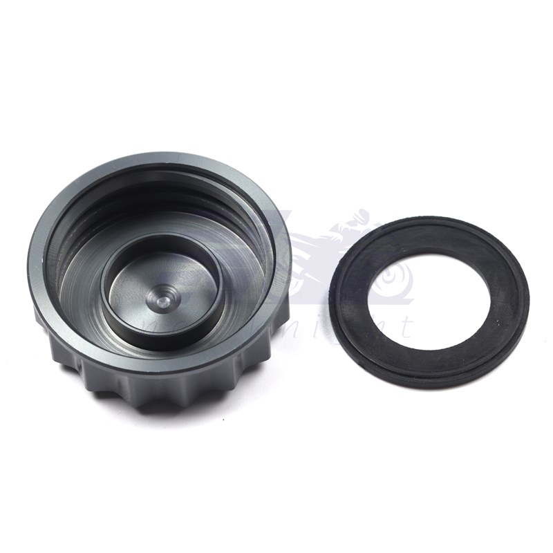 适用比亚乔X7 250踏板车改装配件CNCK铝合金油箱盖装饰壶帽带胶圈