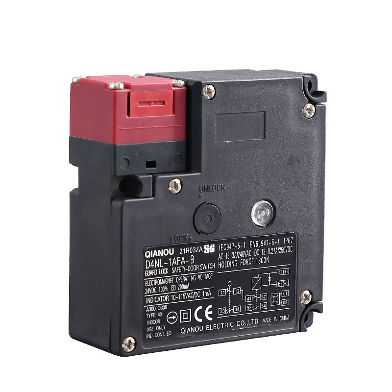 电磁锁安全门开关D4NL-1AFA/1AFG/4AFA-B 1DFA-BS B4限位开关