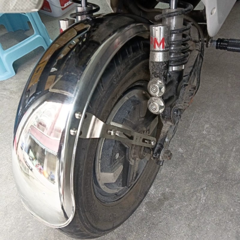 直上深远四季星009A7A8T90C一体后挡泥板10寸不锈钢支架配件