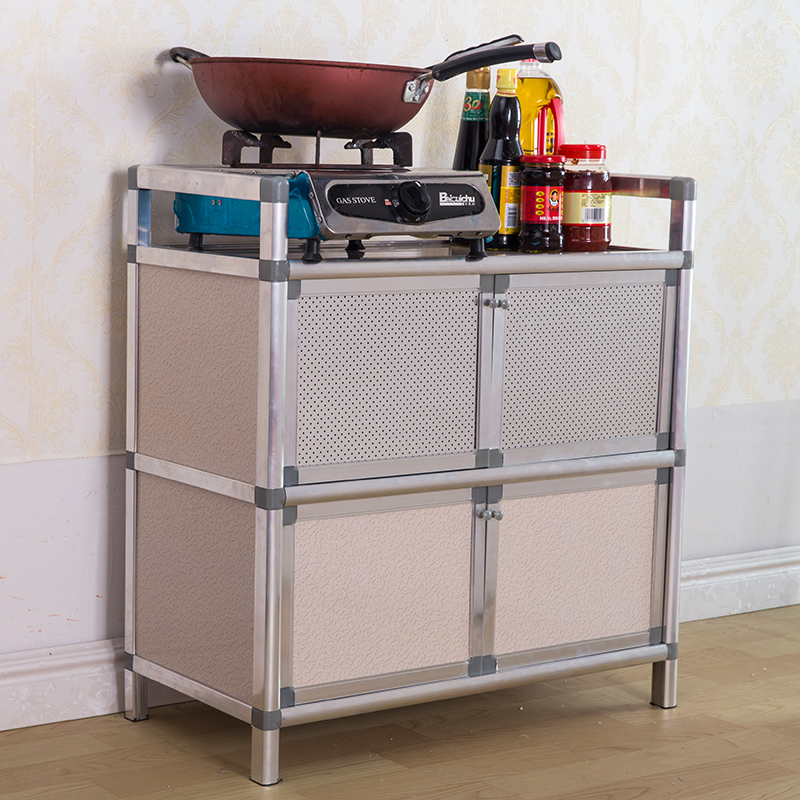 放碗柜家用厨房橱柜简易柜子储物柜置物架收纳柜多功能组装经济型