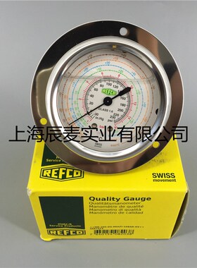 正品REFCO瑞士威科高低压油表媒充油空调压力油表