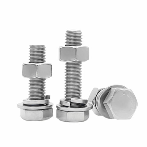 M6M8】304不锈钢外六角螺丝螺母套装加长螺栓全牙长螺杆X20X25X30