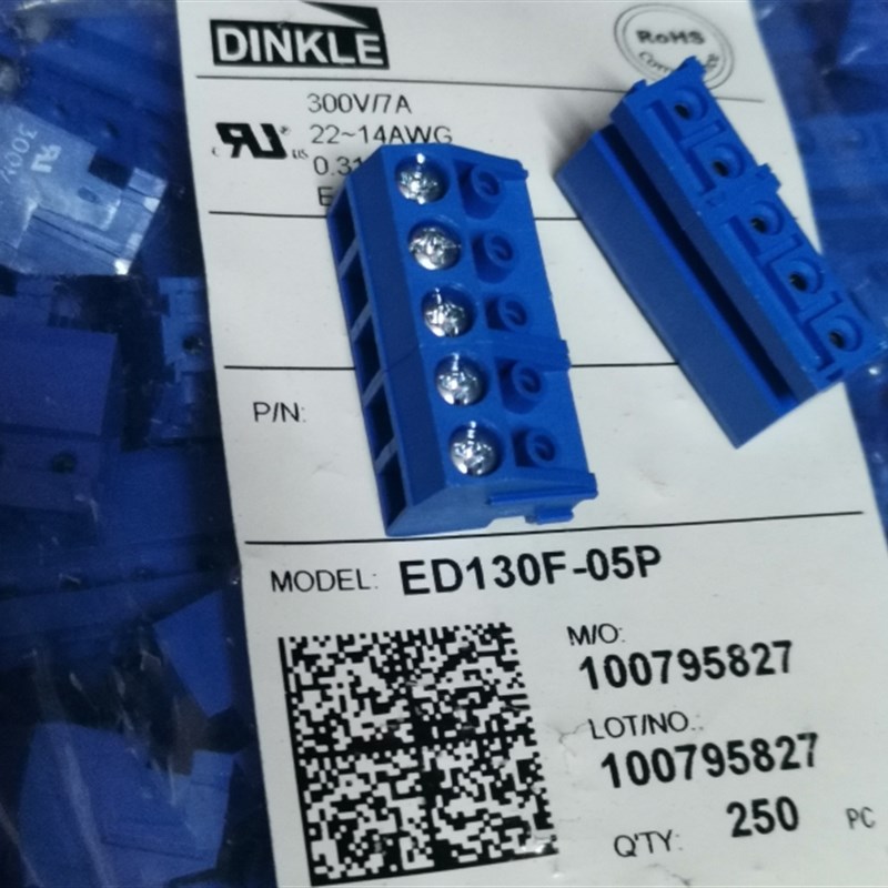 DINKLE ED130F-05P 300V7A 接线端子全新原装正品