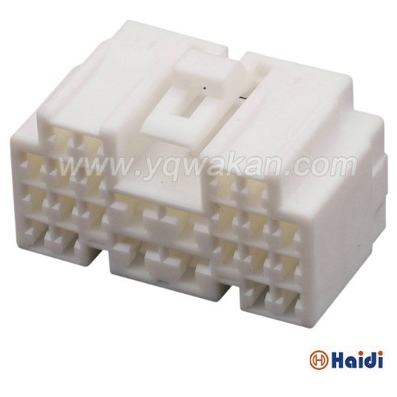 24孔白色复合型汽车接插件 24P连接器含端子 DJ7243YA-2.2-4.8-21