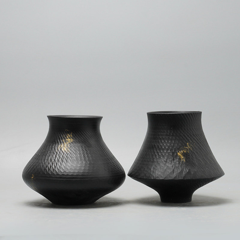 新中式创意黑色飞碟宽口花瓶摆件家居饰品电视柜茶几桌面插花花器,清洗/食品/商业设备,洗车机,淘宝优惠券,粉丝福利购,淘宝优惠卷