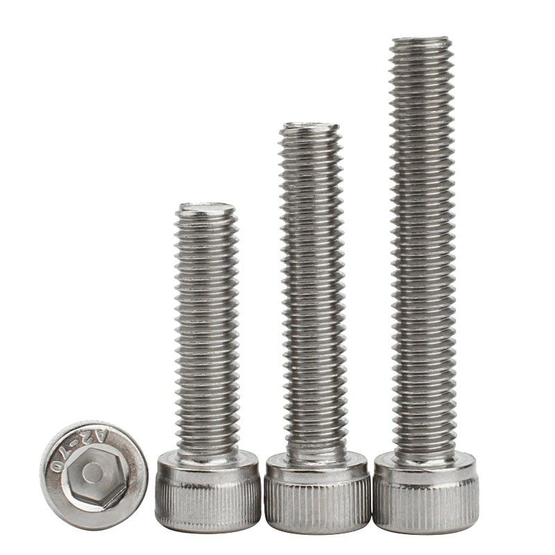 M5M6M8 304不锈钢内六角螺丝螺栓*10x12x16x25x35x45x60x80-150