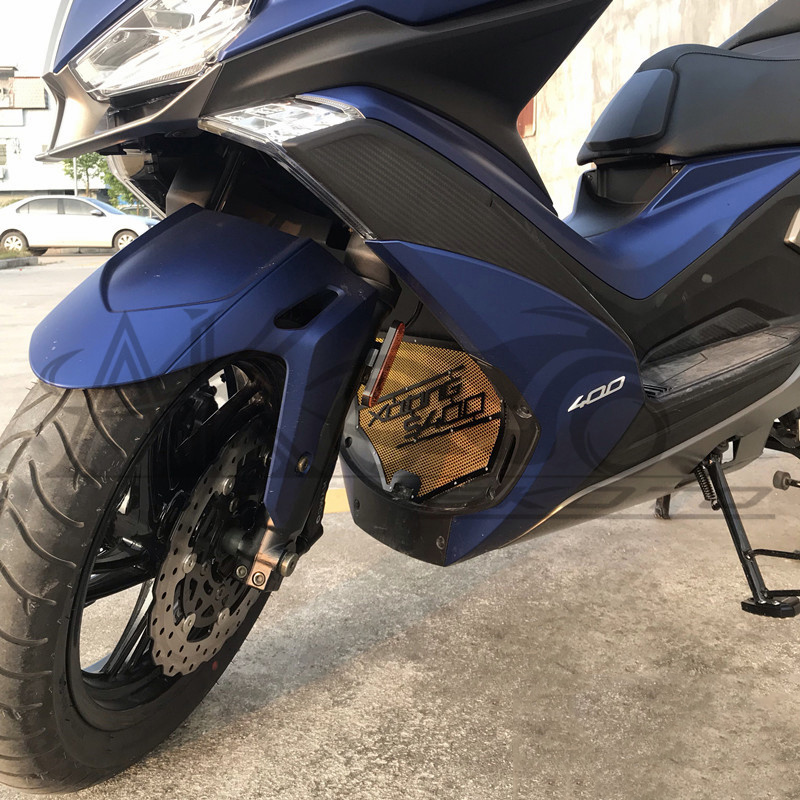 适用光阳赛艇XCITING S400 18-20年改装水箱网护罩水箱保护罩散热