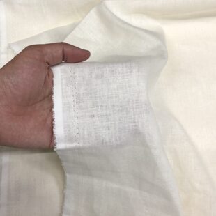 加厚奶白色粗棉麻土布麻本身染色用毛坯布半漂手工植物扎染染色用