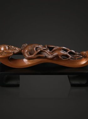 大仕缘紫铜工艺品家居客厅摆件如意人生开业乔迁生日礼品如意摆设