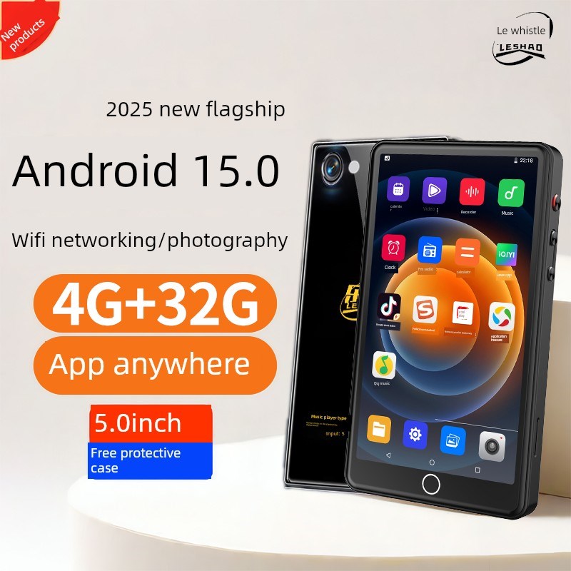 L Mp4可以拍照Mp3随身听高中学生版Mp5听音乐专用与相机Mp9播放器