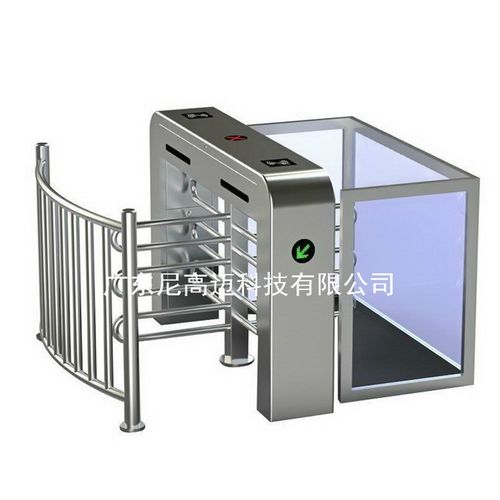 工地员工考勤刷脸进出十字半高转闸门车站景区旋转三辊闸栅栏衮匝