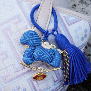 广西非遗壮锦手工民族特色”马福盈门“文创工艺品包包挂件礼品