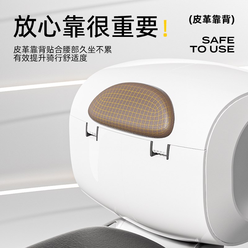 电动车后备箱电瓶车后尾箱适用雅迪爱玛台铃通用靠背大容量储物箱