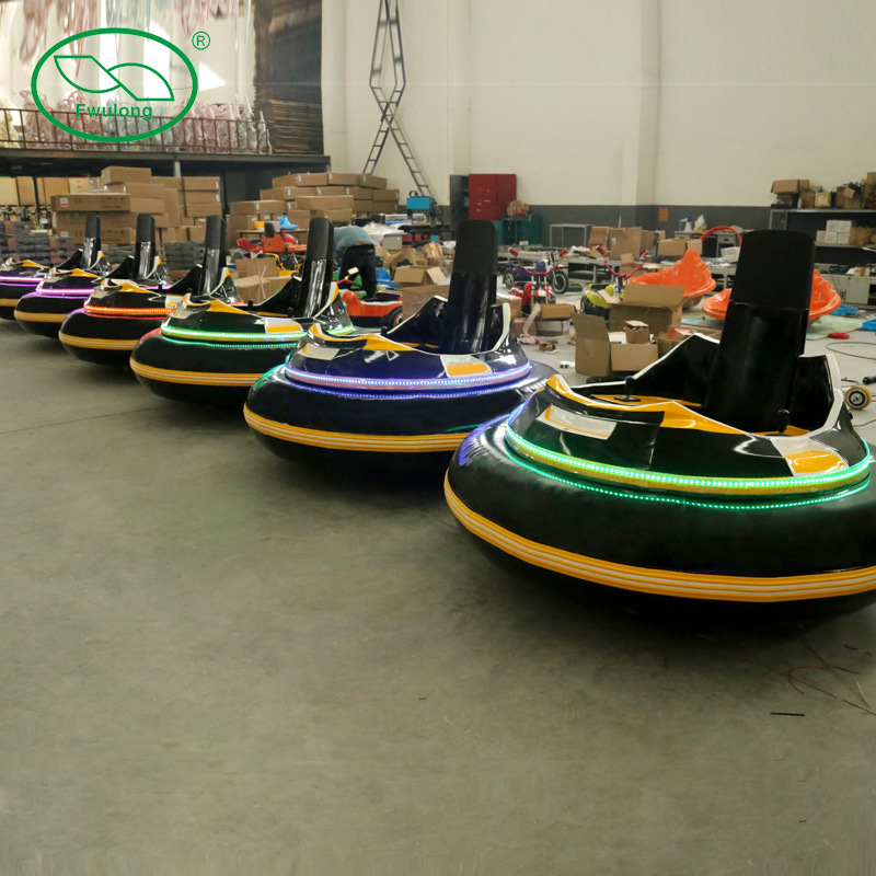 新款星际广场室内游乐场设备儿童双人充气投币漂移飞碟电动碰碰车