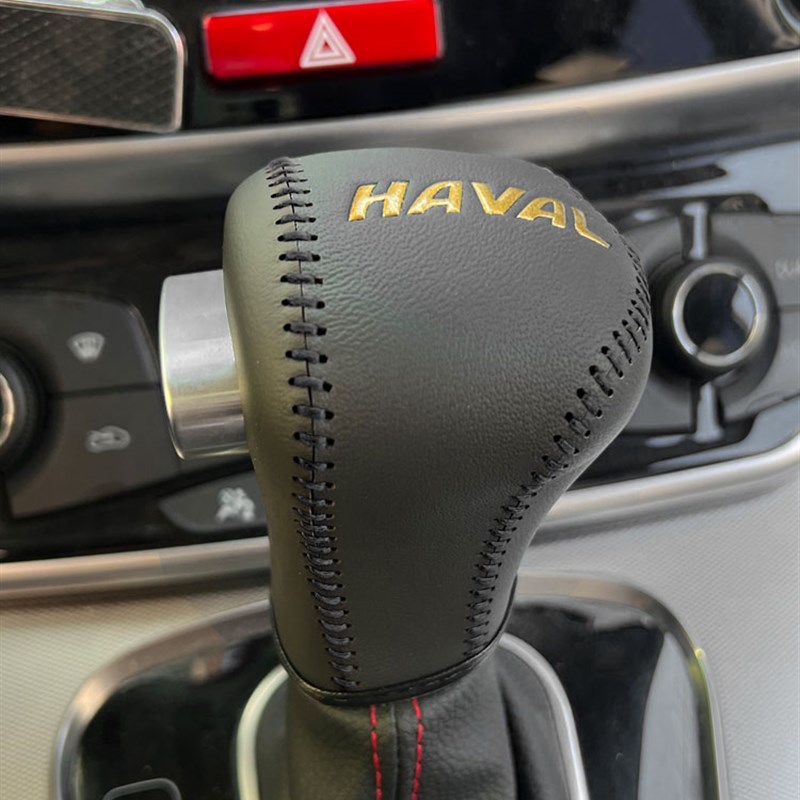 适用于老哈弗6m612F547档把档位套头层真牛皮手缝排挡套