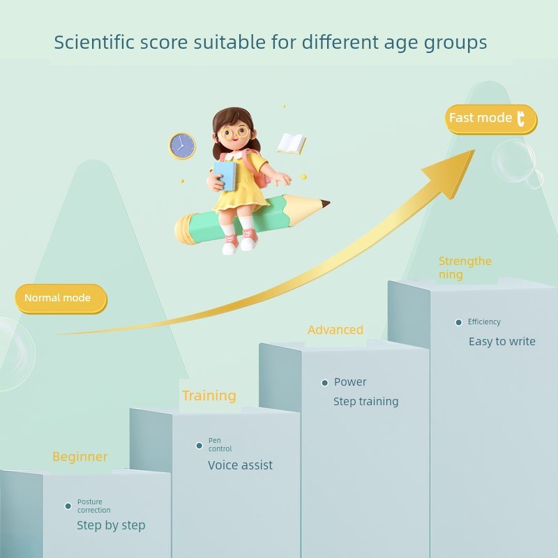 智能语音控笔训练装置学生握笔练习书法防钩腕