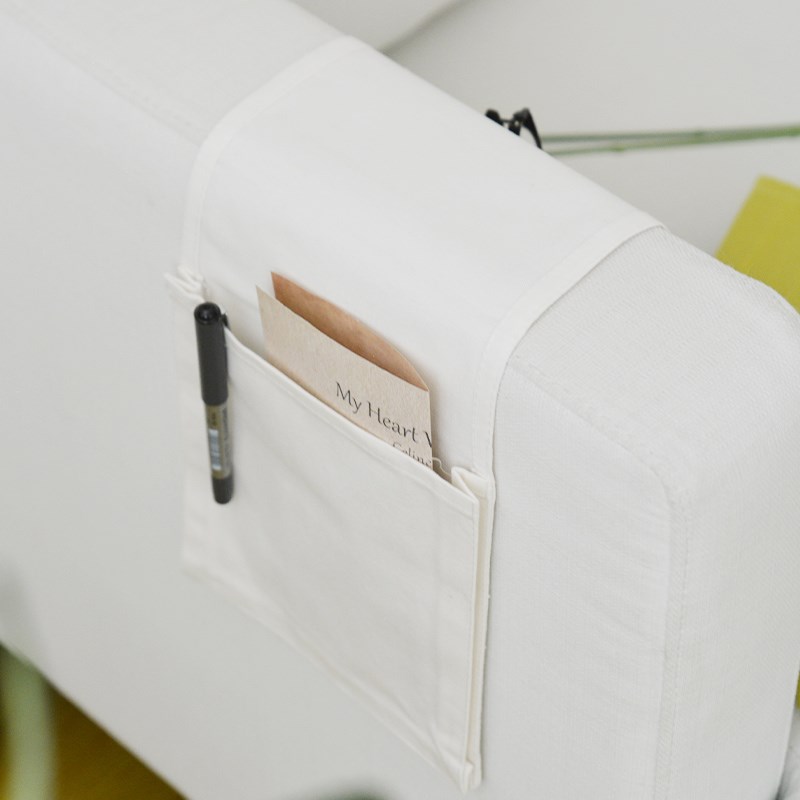 北欧风扶手巾沙发收纳袋全棉挂袋手机遥控器神器床边挂式小置物袋