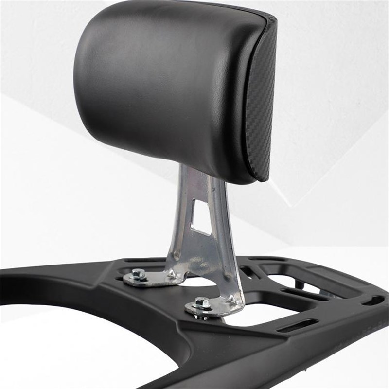 适用摩托车踏板车l后靠背靠椅垫本田雅马哈铃木后货架加装支架靠