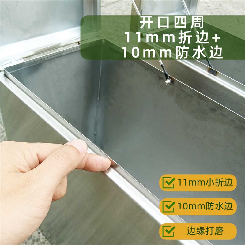 不锈钢边箱摩托车尾箱电动t车后备箱防水加厚挂箱保险杠工具箱定