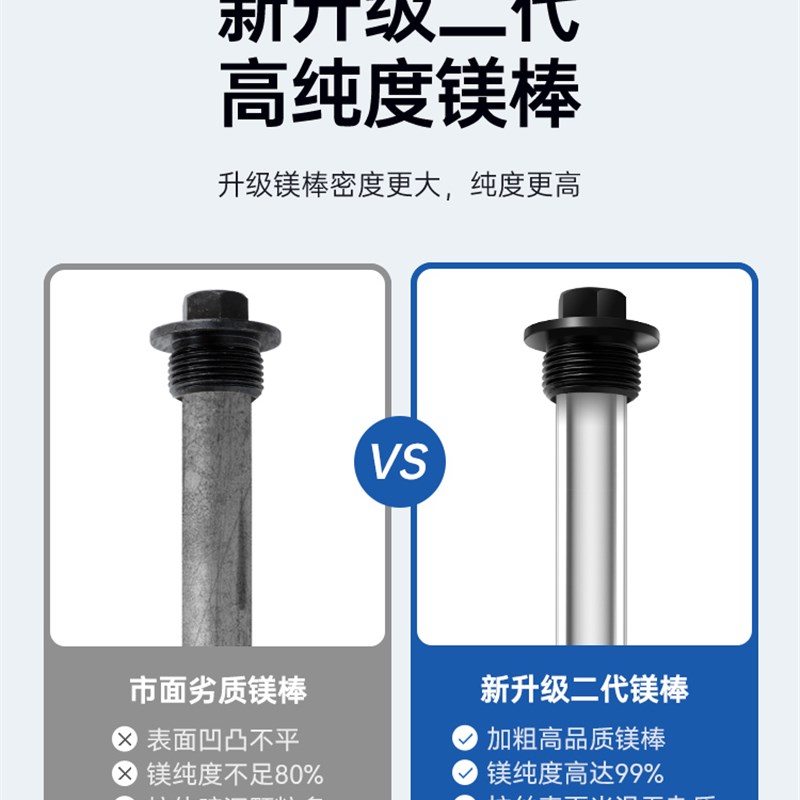 适用于海尔电热水器镁棒405060/80L升排污水垢牺牲阳极棒加热配件