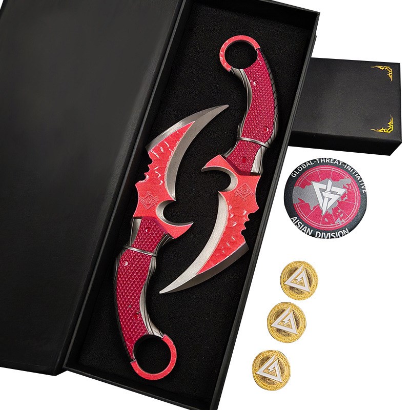 三角洲行动怜悯之刃折叠刀周边近战武器赤枭爪子合金属玩具礼盒装