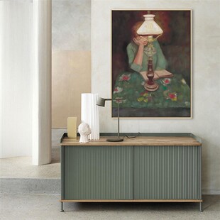 饰画 人物装 欧式 复古艺术画样板间文艺背景画小众客厅墙挂画法式