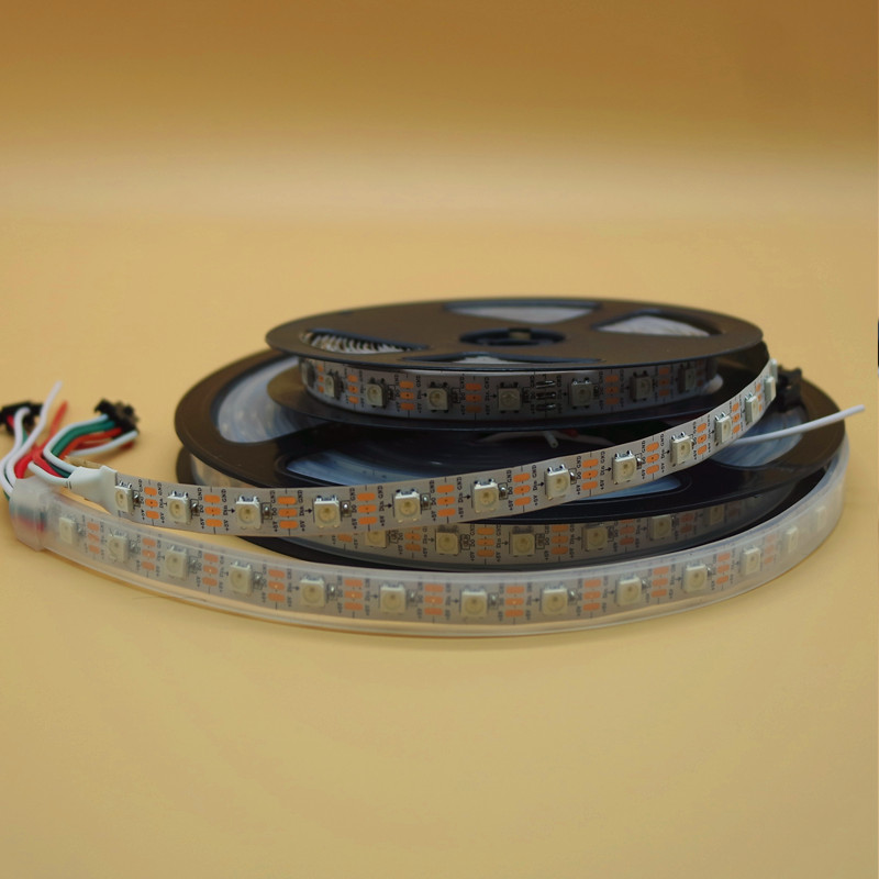 5V跑马灯WS2812b灯带内置ic酒吧麦爵士madrix编程幻彩LED流水灯条