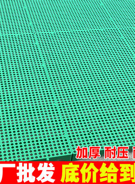 塑料防潮板垫板绿色100*60网格板超市地垫仓库托盘冷库栈板地台板