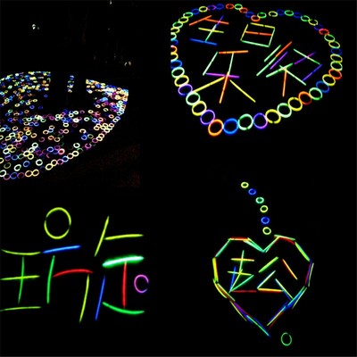 荧光棒批發演唱会晚会一次性七彩发光棒夜光棒 荧光棒求爱造型