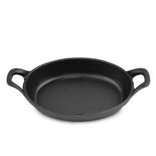 铸铁锅加厚平底煎锅不粘煎蛋烤肉无涂层双耳生铁锅出口酒店定制