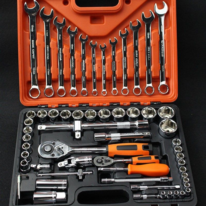 61件套套筒批头棘轮扳手组合套装 汽车保机维修理随车五金工具箱,五金/工具,组合套装,淘宝优惠券,粉丝福利购,淘宝优惠卷
