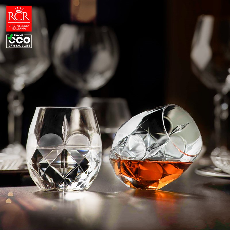 RCR意大利进口酒杯威士忌杯水晶玻璃酒杯套装ins风冰球高端酒樽