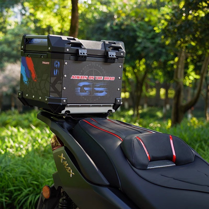 机车铝合金尾箱Y125光阳50踏板小牛电动通用L快拆后备箱