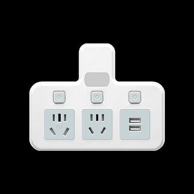 公正午16a多功能电暖器插座转换器10安转16安空调大功率三孔多孔