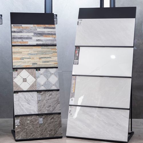 瓷砖展示架400800地砖墙砖样品展架石材大理石陶瓷架子落地式斜放