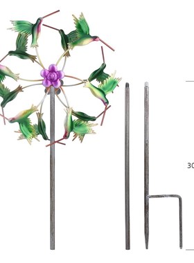 TOOARTS蜂鸟风车工艺品创意家居装饰工艺品
